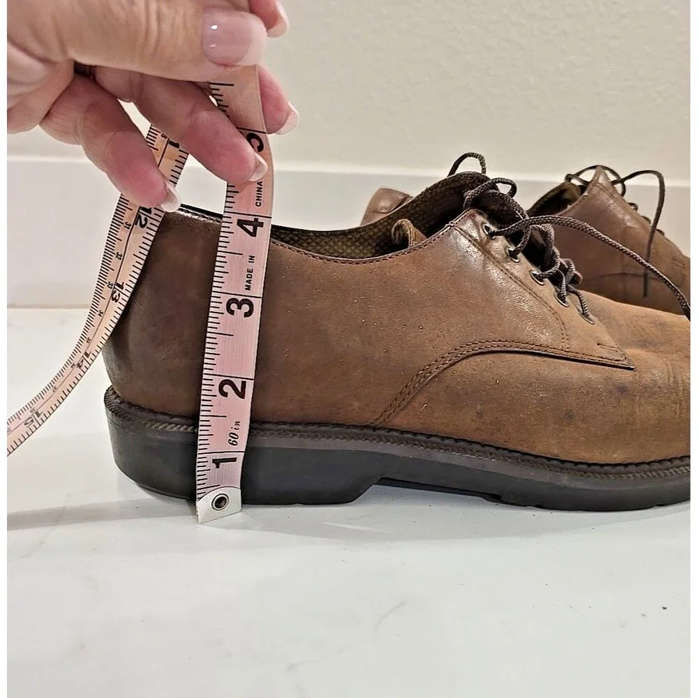 Dockers Brown Leather Suede Oxford Lace Up Shoe Mens Sz 10w Wide Comfort 90-2001